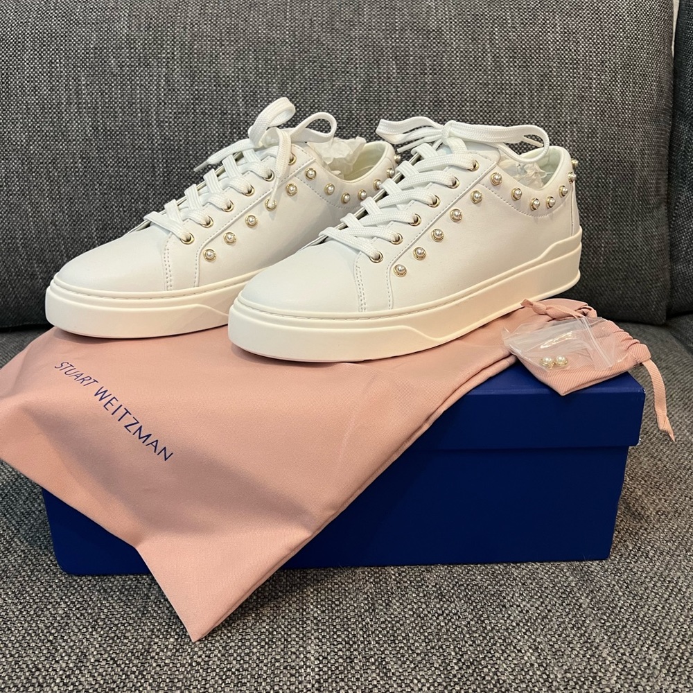Stuart Weitzman - Tillie Pearl Sneakers - NEVER WORN